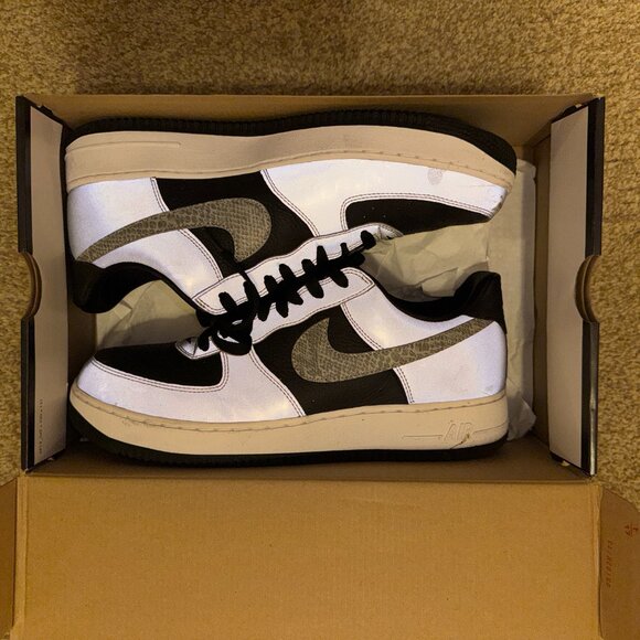 Nike Air Force 1 B Snakeskin 3M Reflective Shoes DJ6033-001 Men’s Size 12 main image 14